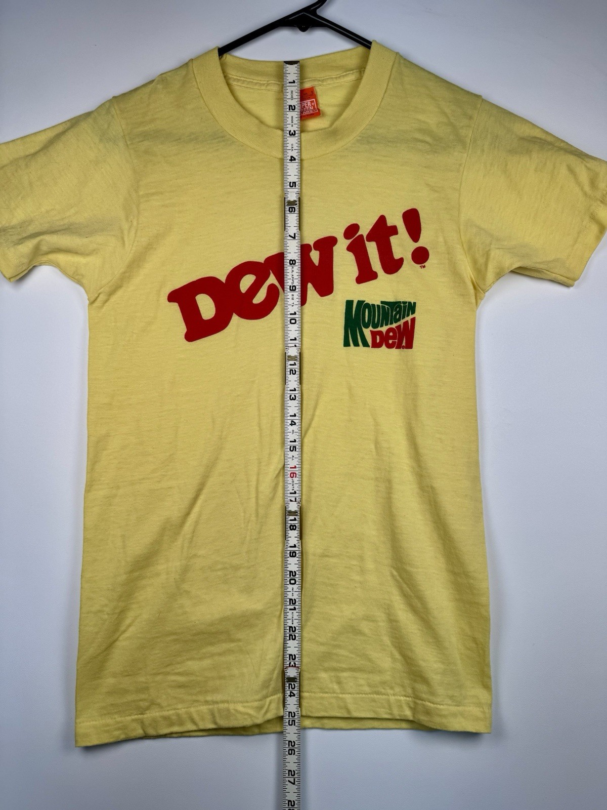 VTG 80s Mountain Dew “Dew It!” T Shirt Super Screen Stars Single Stitch USA S