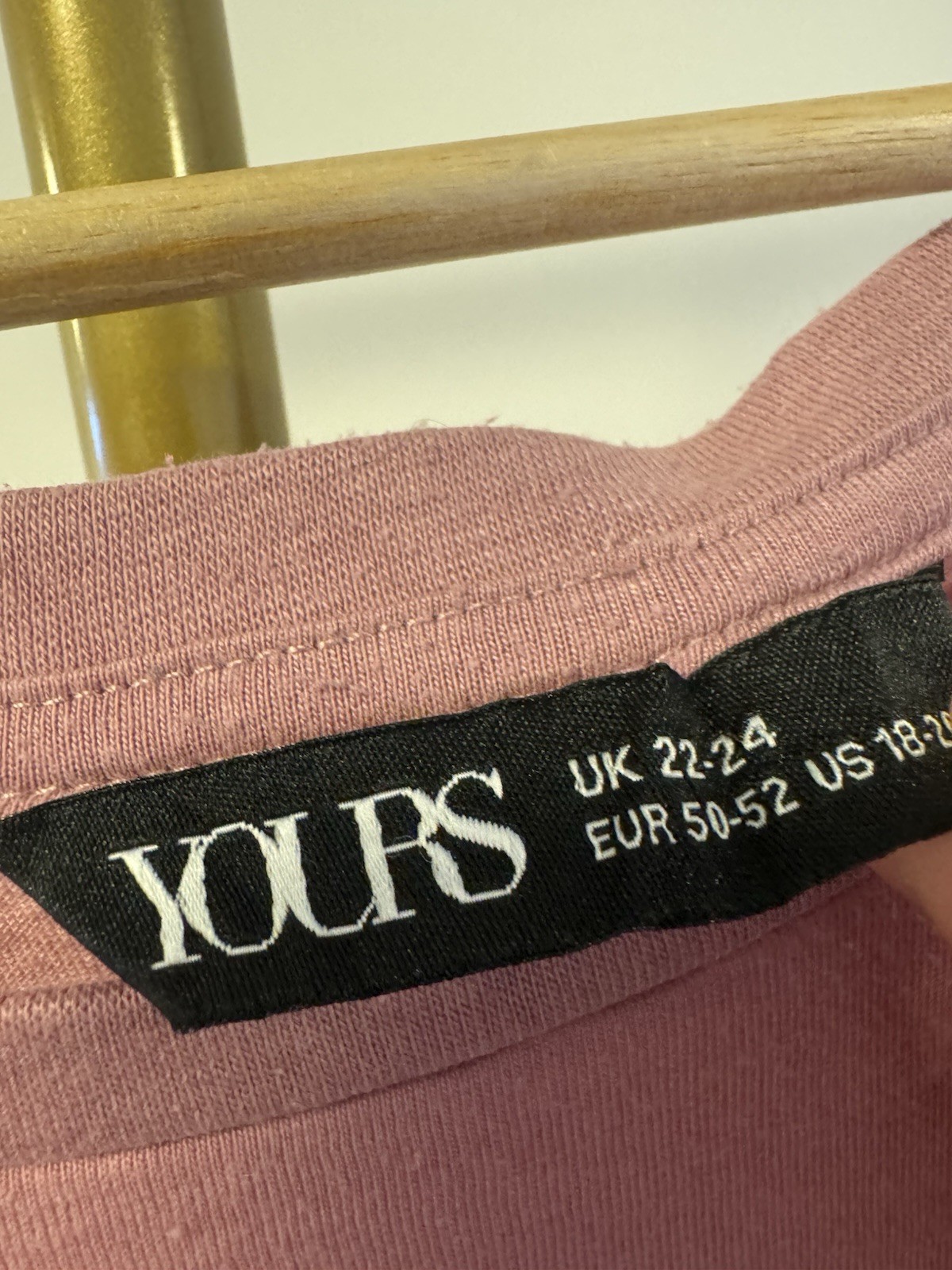 UK 22-24 Yours T Shirt Bundle Blush Pink Burnt Orange Short Sleeve Tops Set of 2