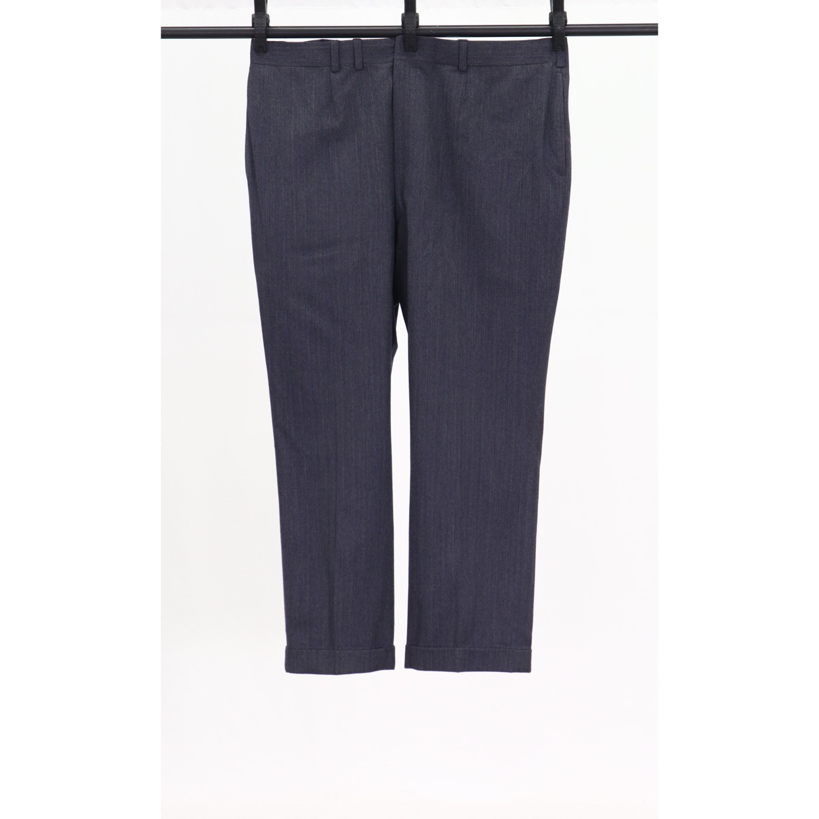 Oxxford 48R 40×28 Blue Full Suit Stripe 2-Button Wool