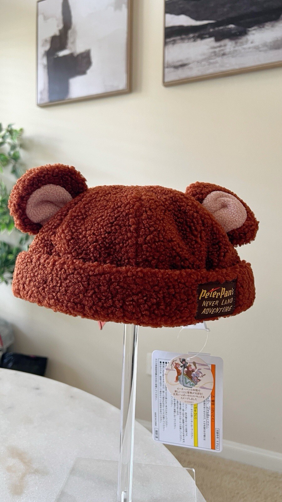 Tokyo Disney Peter Pan Fluffy Hat Cap Lost Boys Fantasy Springs Japan 【US STOCK】