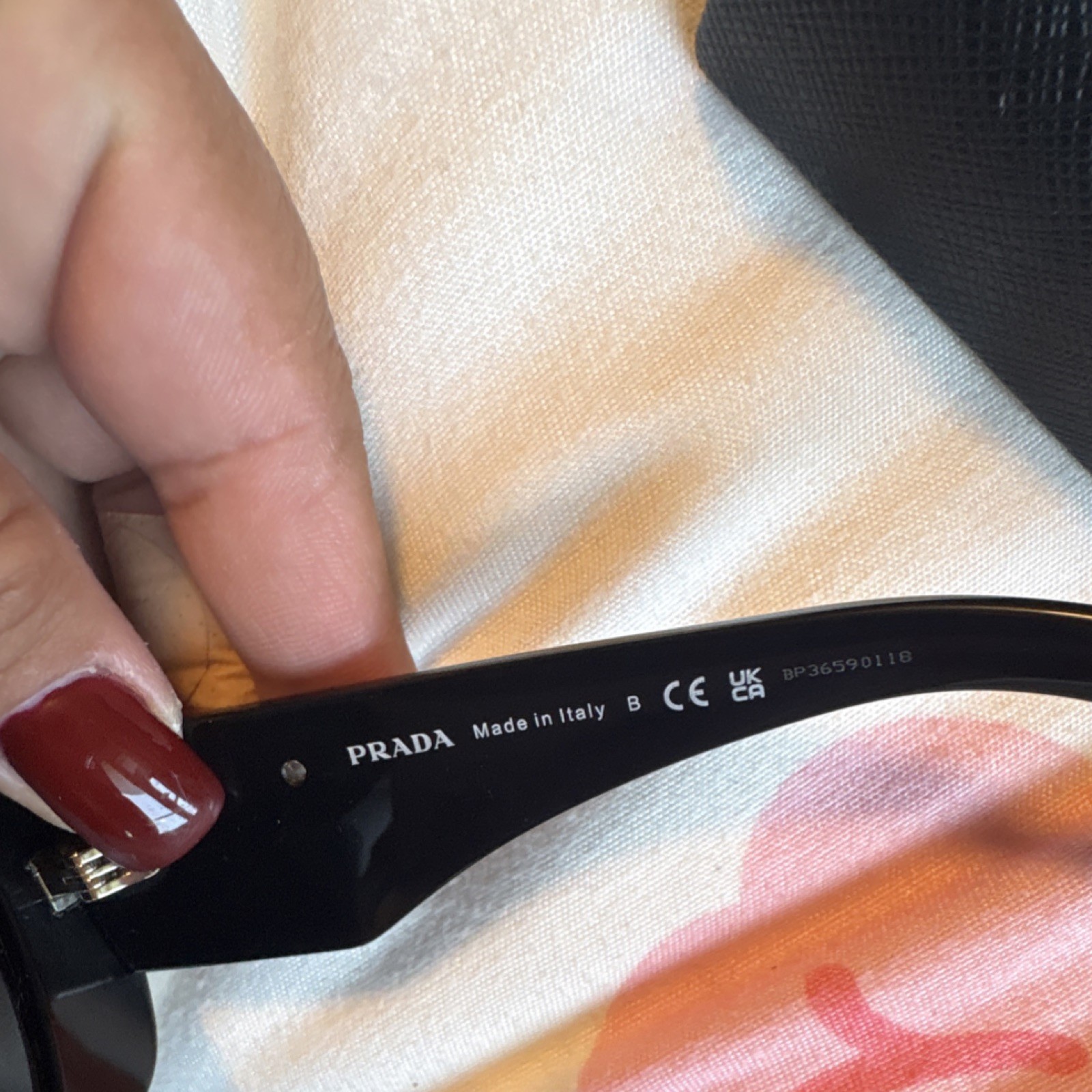 PRADA BP3659 Women’s Cat Eye Sunglasses Black Plastic UV400 Made in Italy