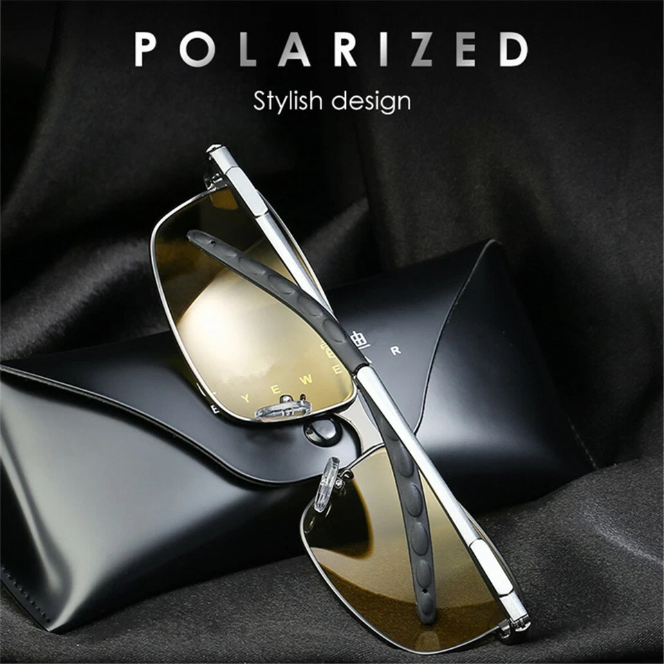 Day Night Vision Glasses Polarized Sunglasses Anti Glare Tac Driving Eyewear