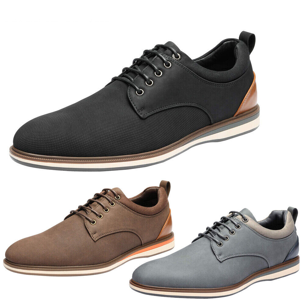 Men’s Casual Shoes Lace up Formal Dress Shoes Oxford Shoes 6.5-13