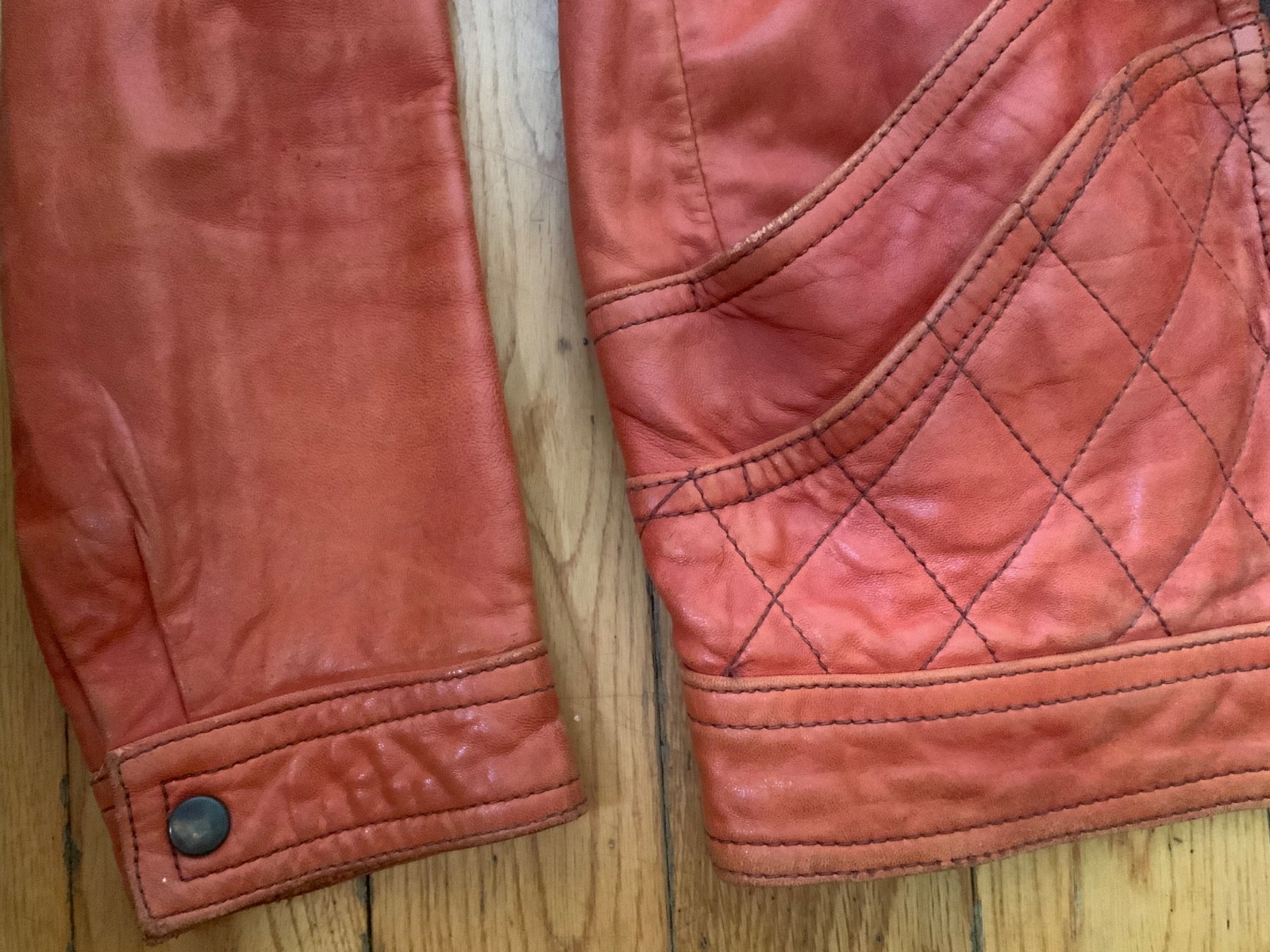 vintage leather motorcycle jacket men