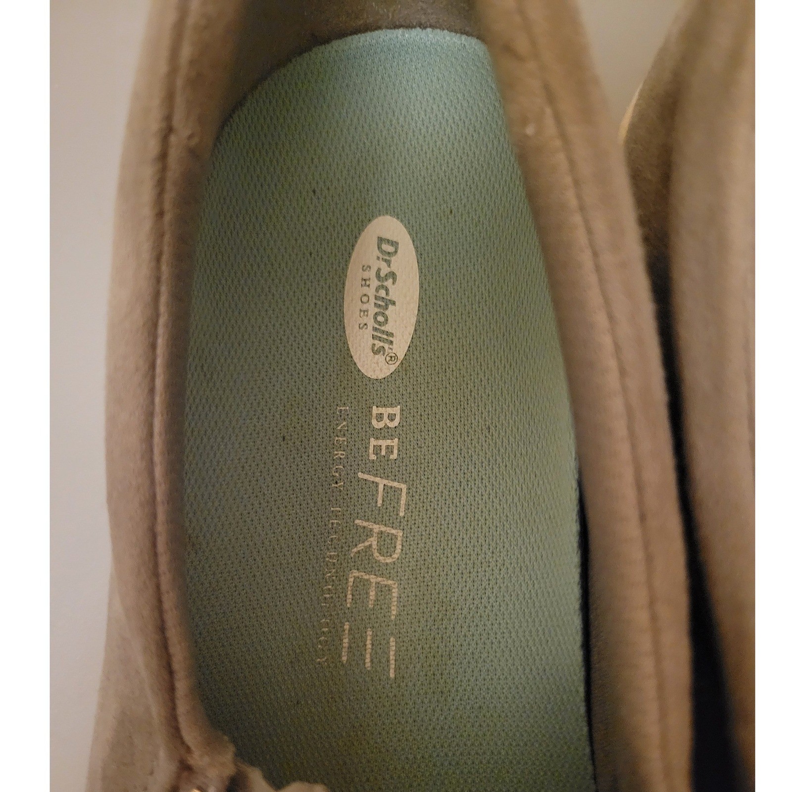 Dr. Scholls BE FREE Grey Perforated Slip On Sneakers Side Zip Flats Womens 721