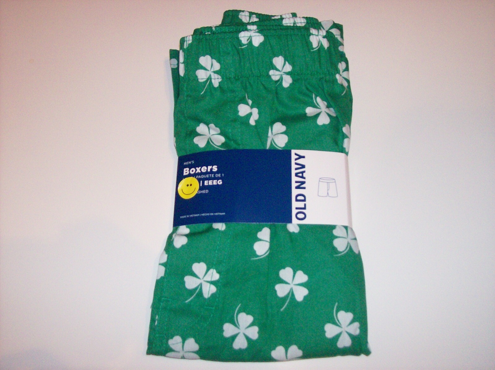 Old Navy Underwear Mens Woven Boxer S M L XL XXL XXXL Green Shamrock New