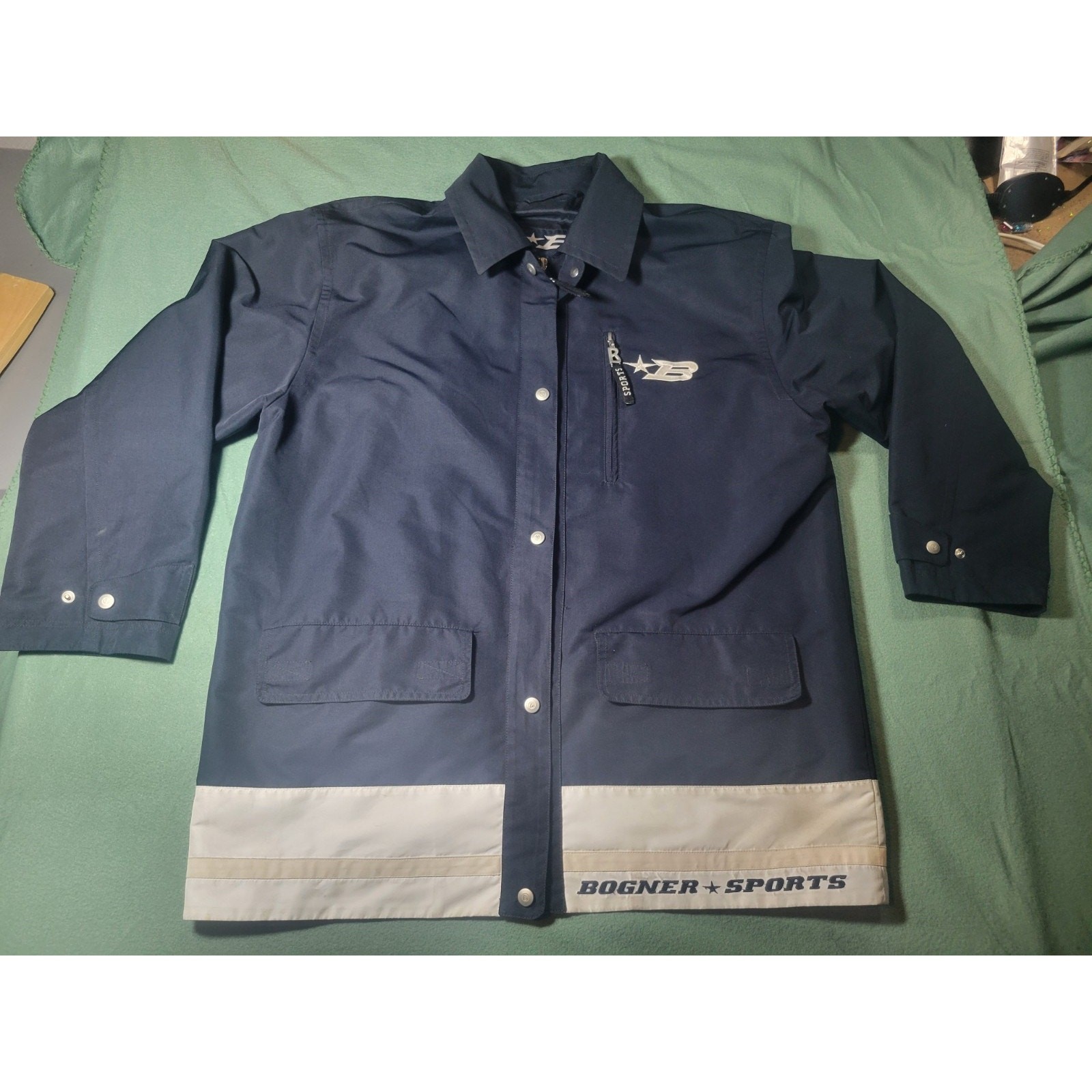 BOGNER SPORTS Men’s Navy Jacket XL Chest Water-Resistant Windcheater