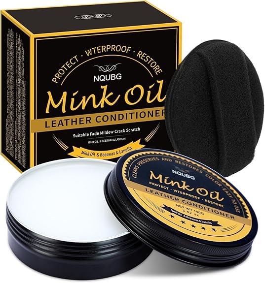 Mink Oil for Leather Boots, Boot Leather Care Kit, Leather Shoe Care Kit for