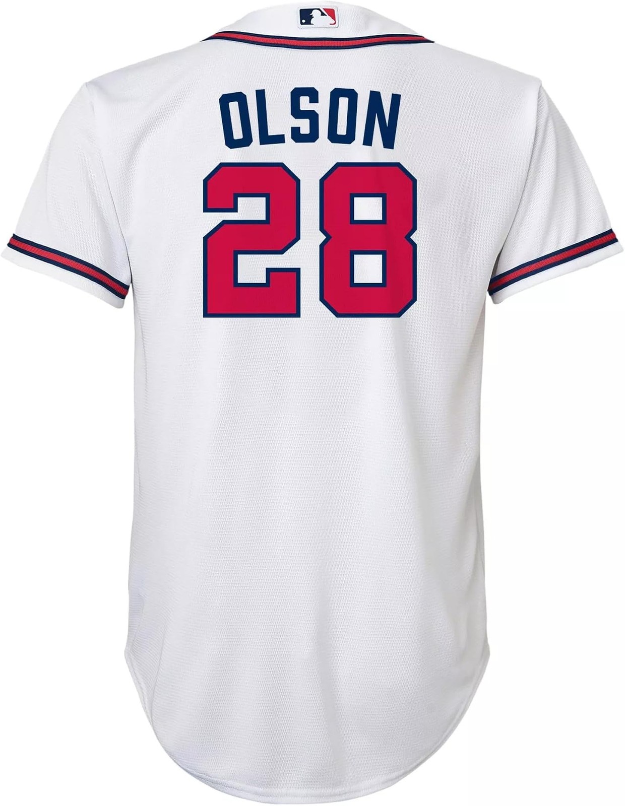 Nike Youth Atlanta Braves Matt Olson 28 White Home Cool Base Jersey (US, Alpha,
