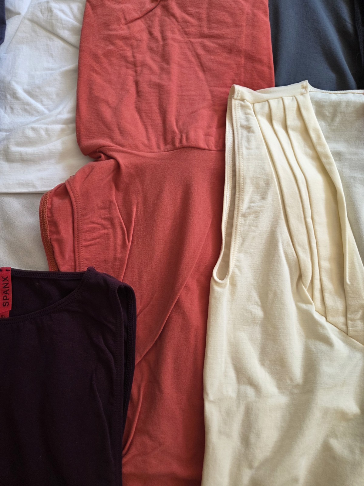 Lot of TEN (10!) Spanx Lightweight Stretch Tops Color & Style Variety Medium