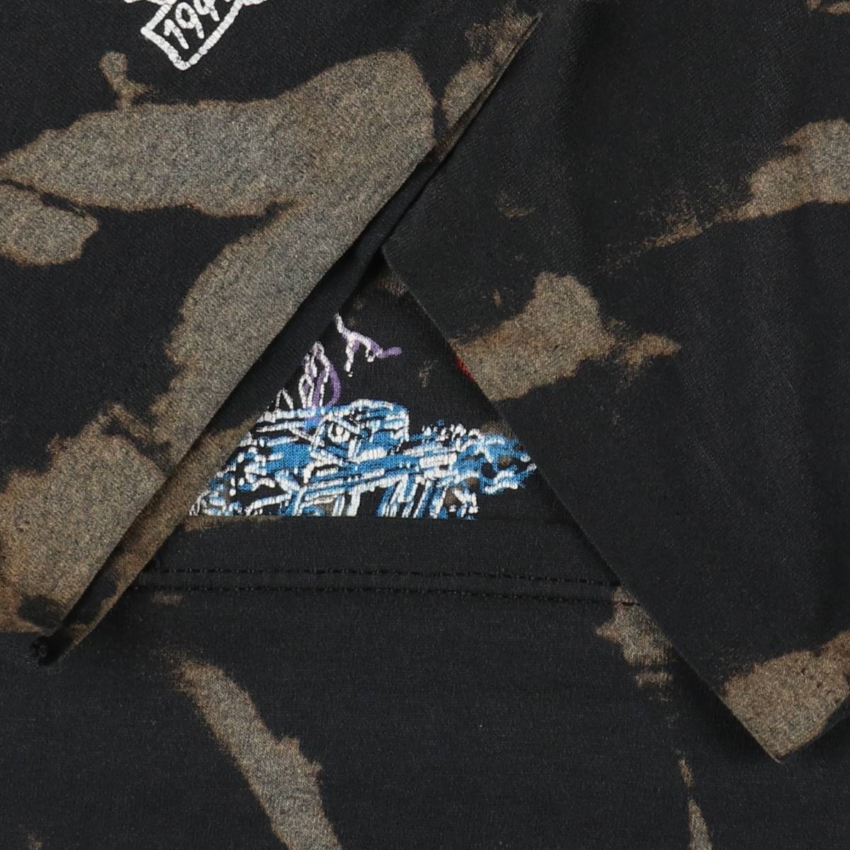 Used 80’S-90’S Jerzees Tie-Dye Pattern Motorcycle T-Shirt Made in USA Men’s …