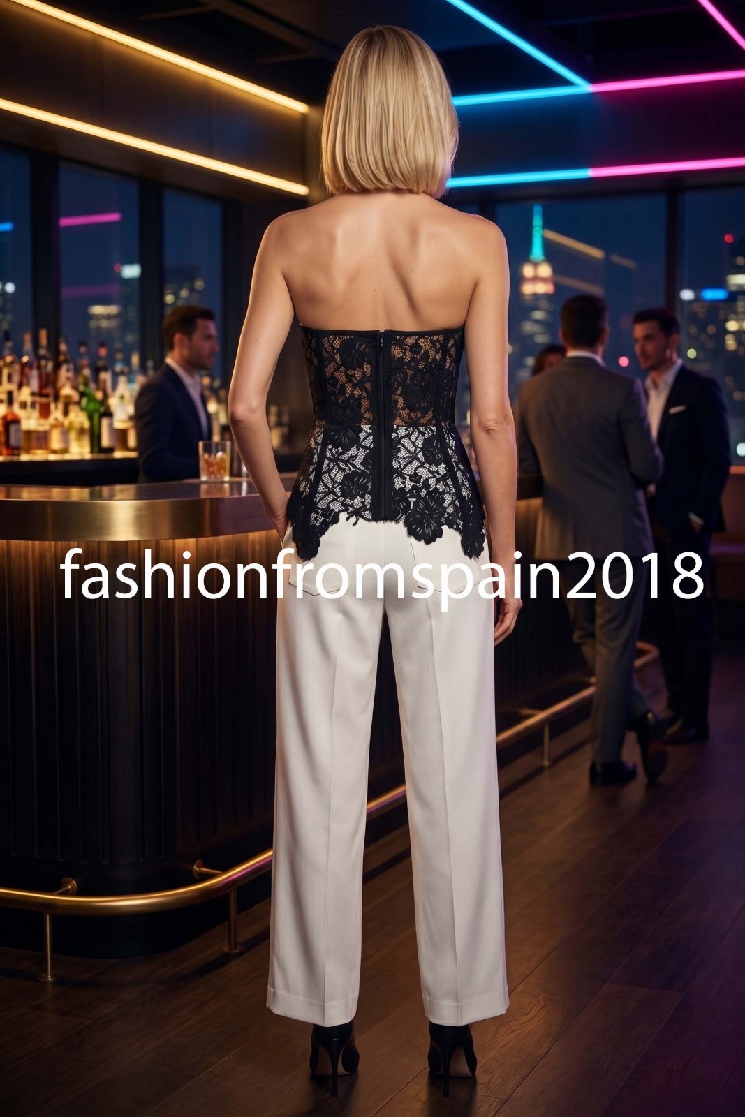ZARA NEW WOMAN ASYMMETRIC ZW FLORAL LACE CORSET TOP BLACK XS-XL 4772/241/800