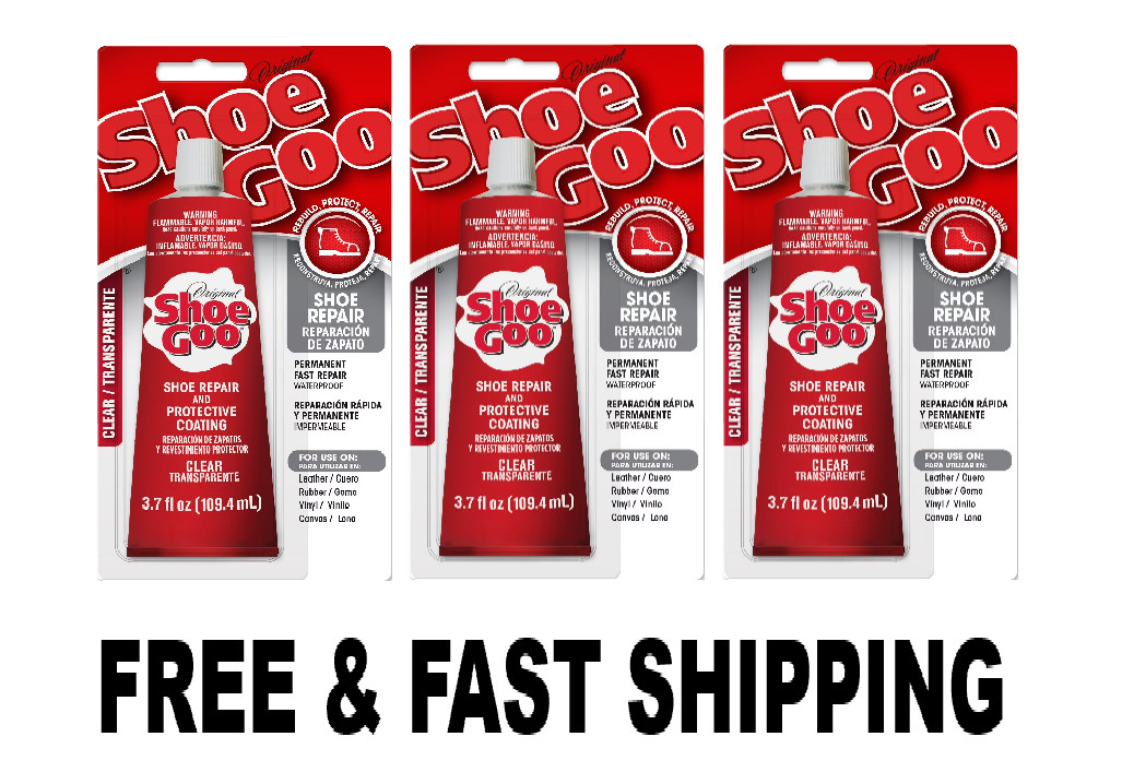 Eclectic Shoe Goo Adhesive Glue, Shoe Repair, 3.7 fl. oz ( PACK OF 3 )
