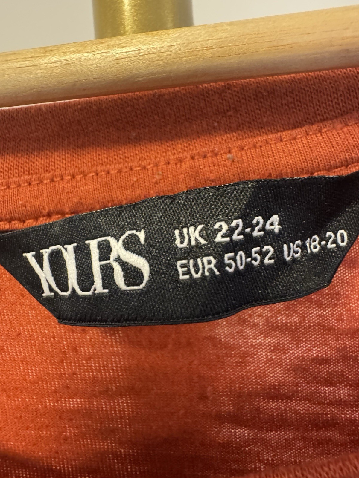 UK 22-24 Yours T Shirt Bundle Blush Pink Burnt Orange Short Sleeve Tops Set of 2