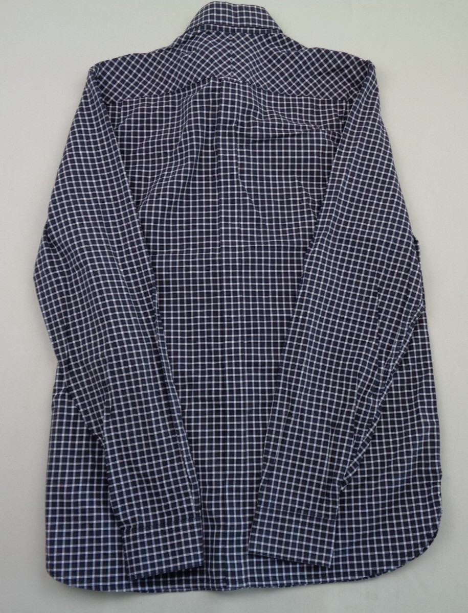 Fred Perry Shirt Mens Medium Black Check 100% Cotton Embroidered Logo Mod