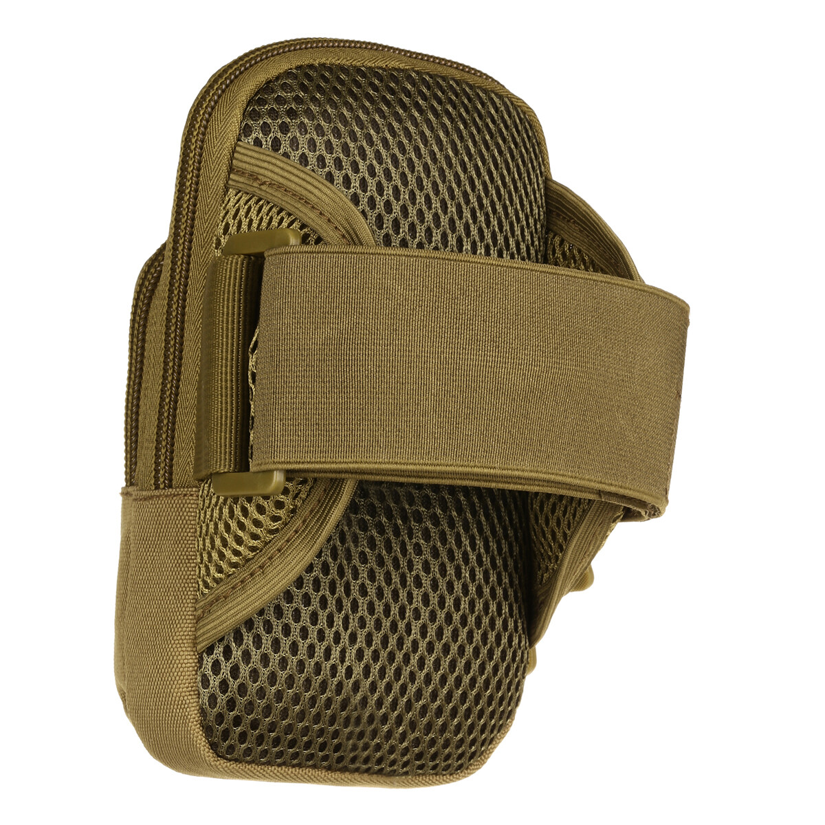 2 Pockets Large Running Phone Armband Holder Tactical Molle Arm Pouch Wrist Bag