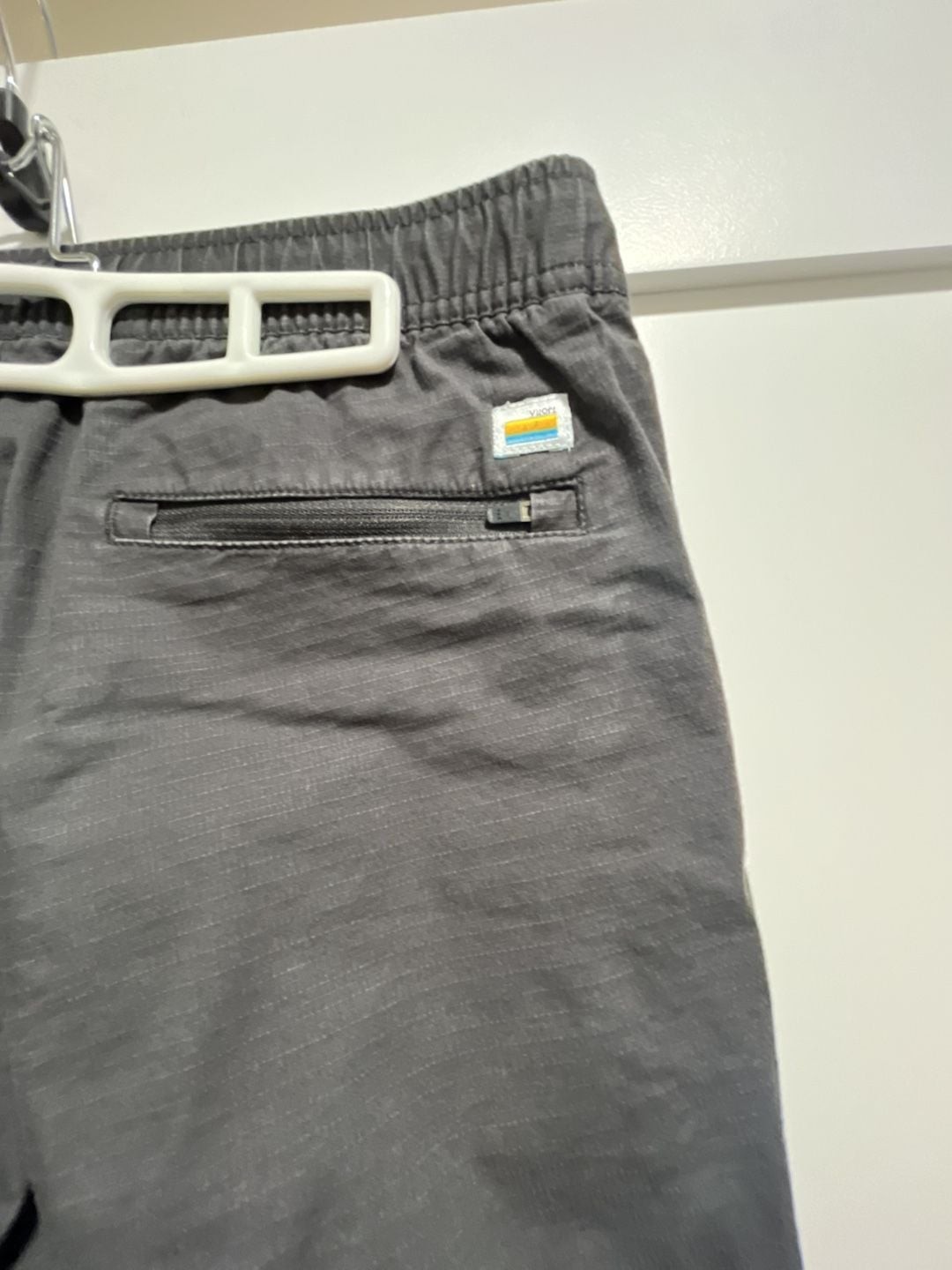 Vuori Ripstop Pant Charcoal Gray Drawstring Hiking Pants
