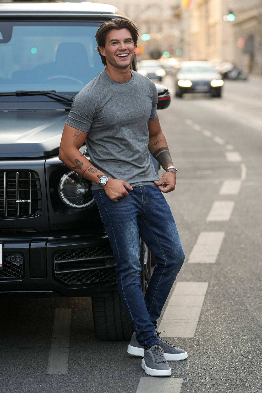 Mens Slim Fit Jeans Stretch Denim Pants Slim Skinny Casual Designer Jeans