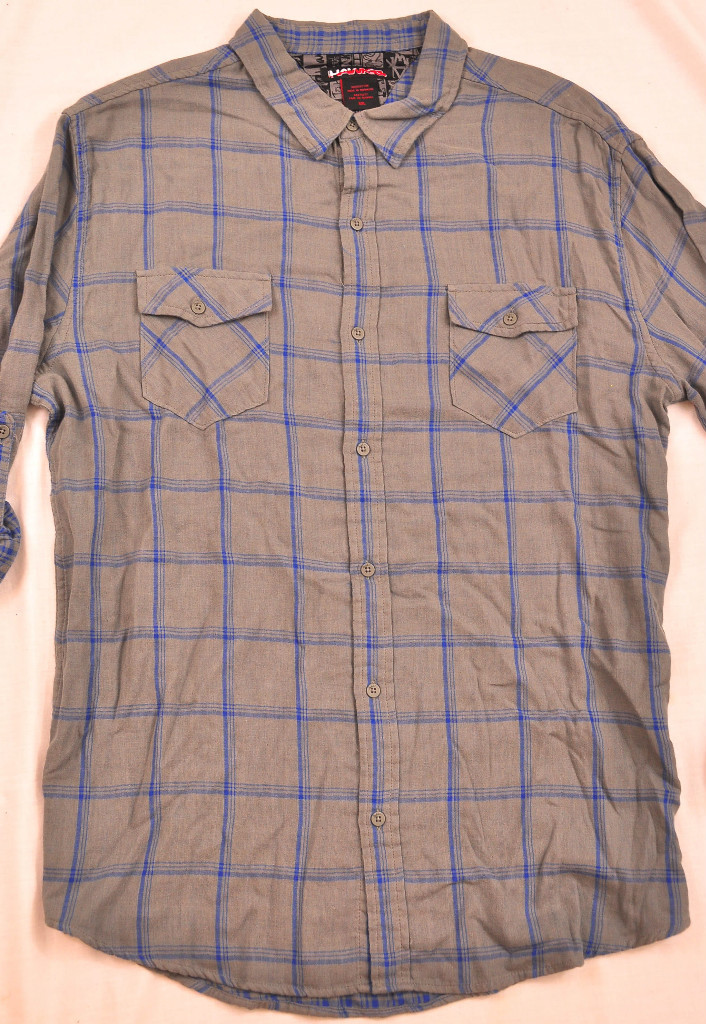 young men’s Tony Hawk gargoyle plid shirt size XXL cotton msrp $38.00