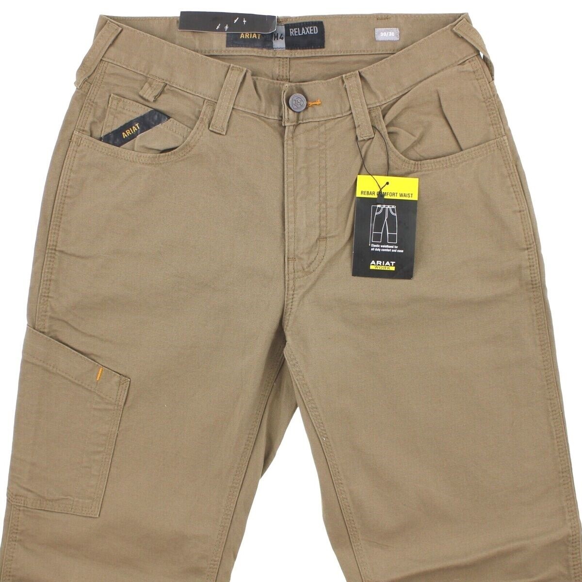 Ariat Work Rebar M4 Pants Men’s Relaxed Straight, 7-Pocket Carpenter DuraStretch