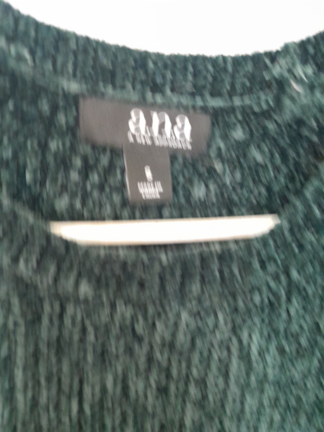 Adorable A N A Soft Green With Black Undertones Flared Sleeve Sweater Size Small