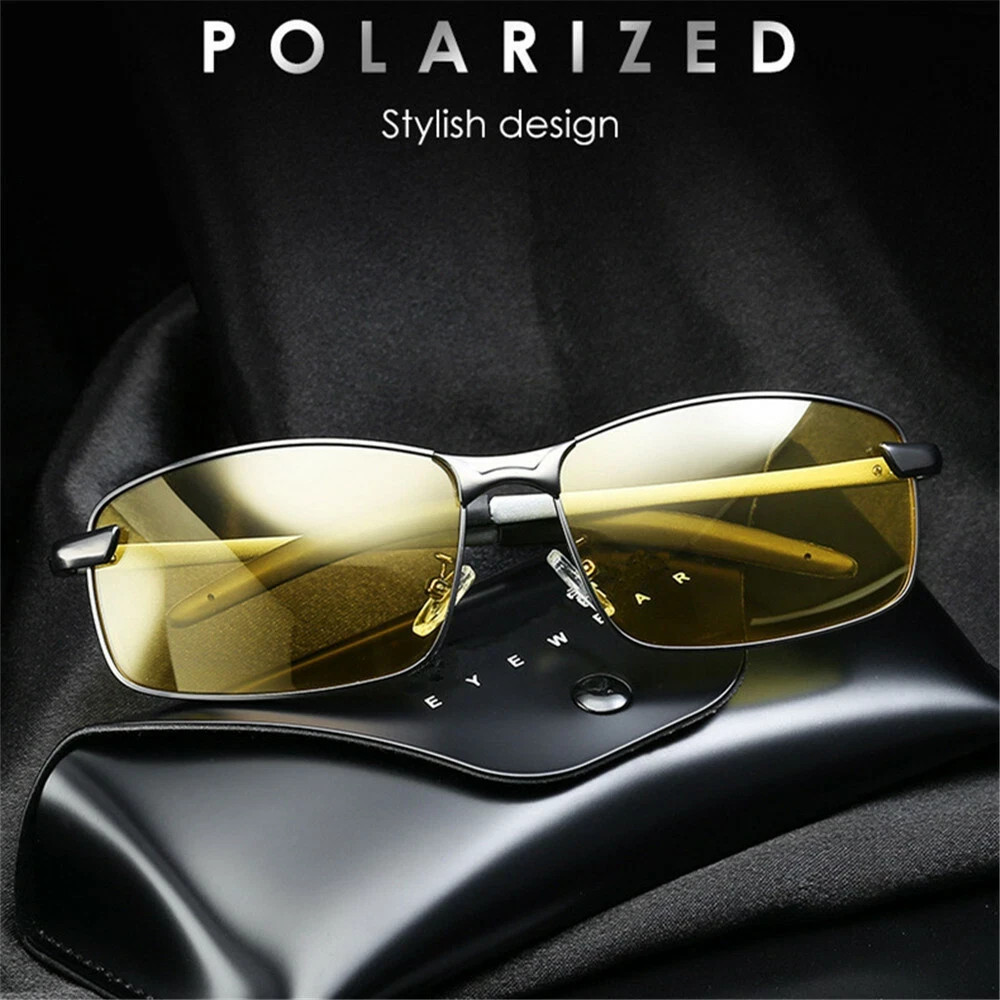 Day Night Vision Glasses Polarized Sunglasses Anti Glare Tac Driving Eyewear