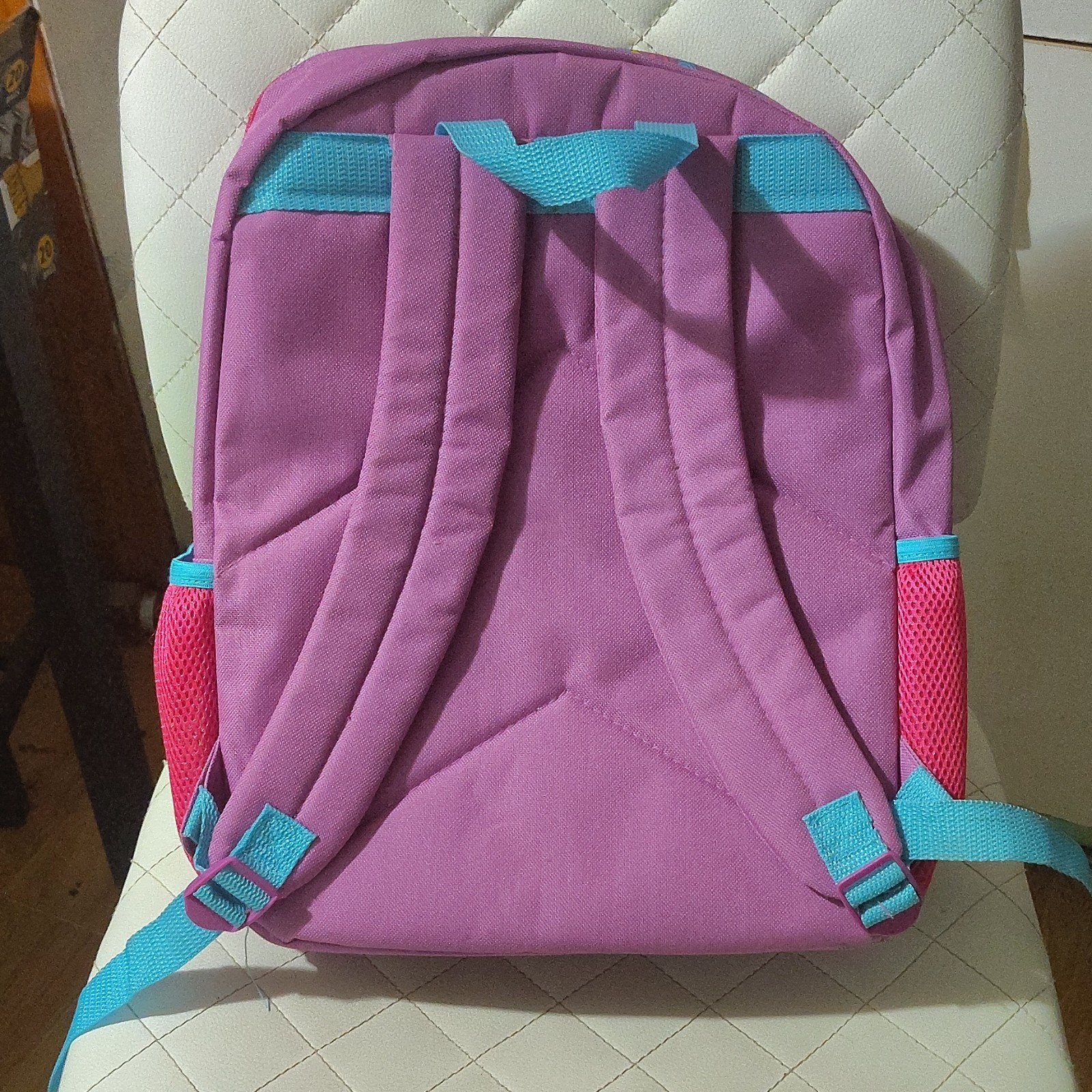 Trolls Poppy & Branch Small Polyester Backpack Zip Glitter Pink/Purple/Blue