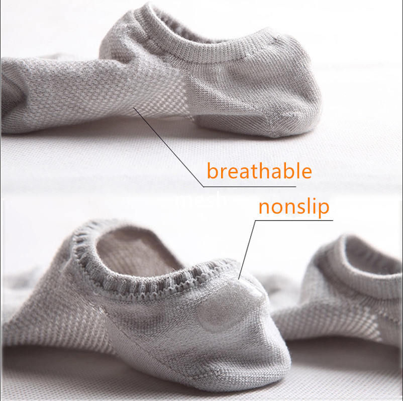 10Pack Men/Women Cotton Bamboo Socks No Show Ankle Low Cut Sport Nonslip Breathe