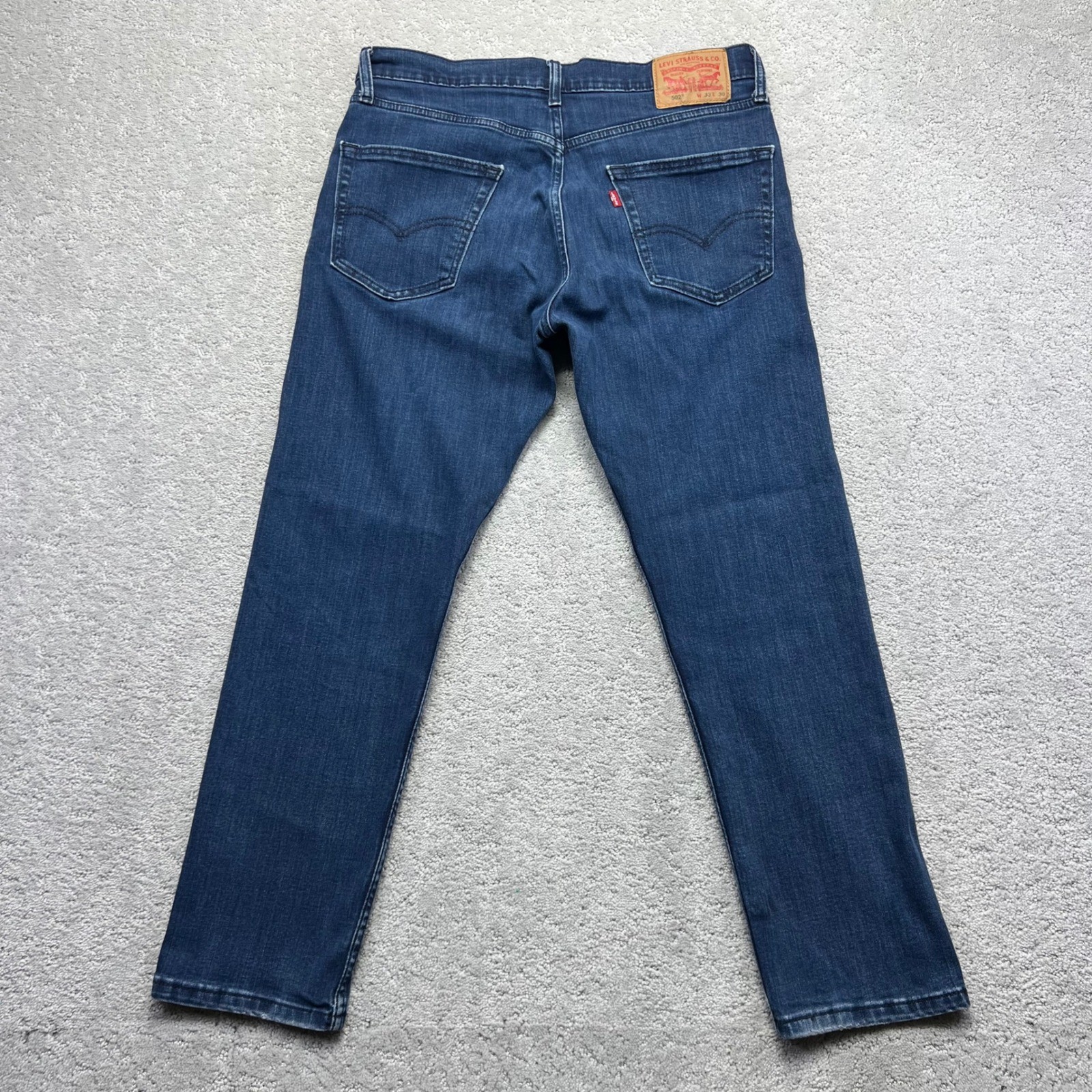 Levis 502 Jeans 33×30(34×28) Regular Taper Blue Denim Stretch All Seasons Tech