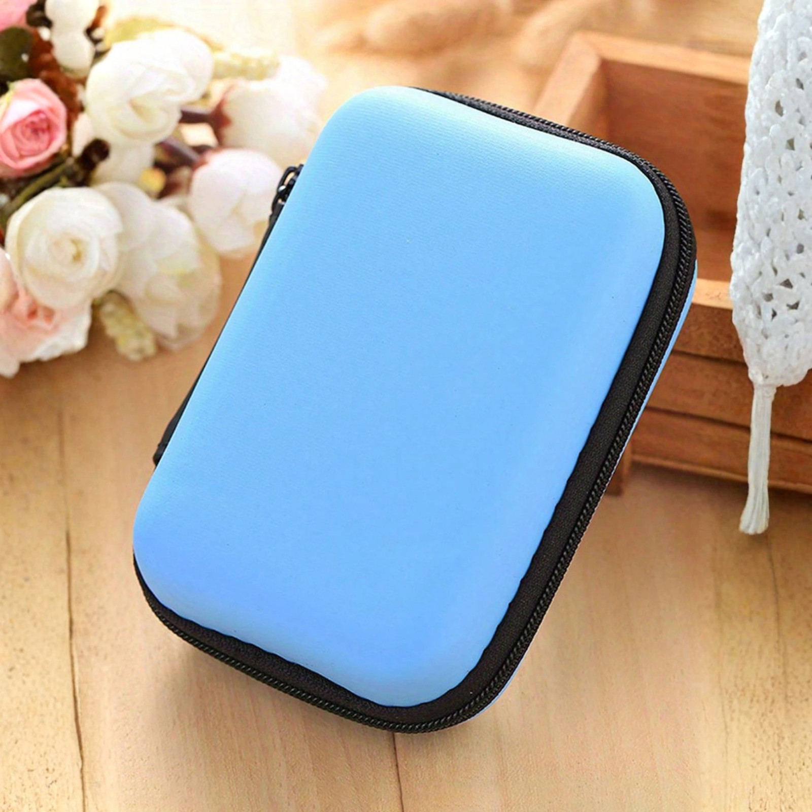 Headphone Bag Data Cable Storage Mini Coin Storage Bag Multi-uses Cosmetic Bag