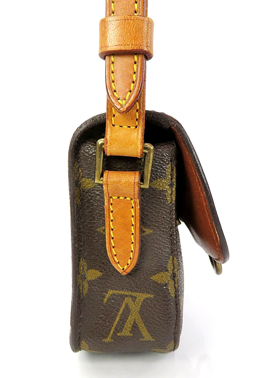Auth LOUIS VUITTON Saint Cloud Mini Monogram Shoulder Bag Purse #64161