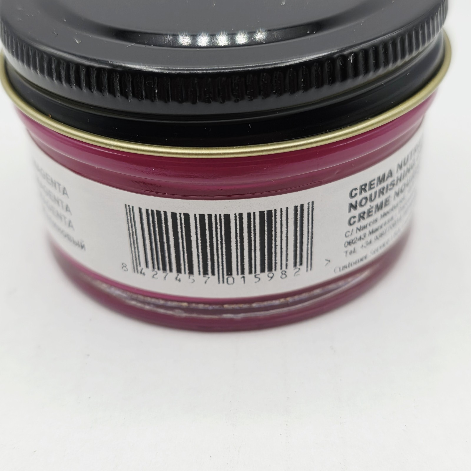 Tarrago Shoe Polish # 101 Magenta Cream Leather Protector 1.76 oz. 50ml Boot