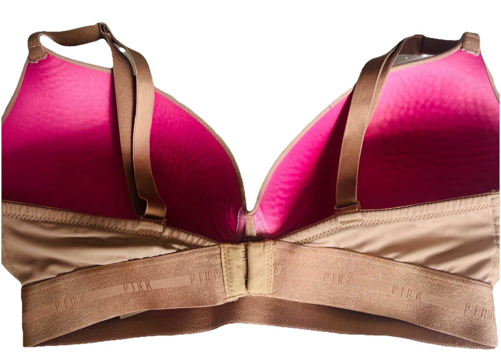 Victoria Secret Wear Everywhere Push Up Bra Tan Size 36DD