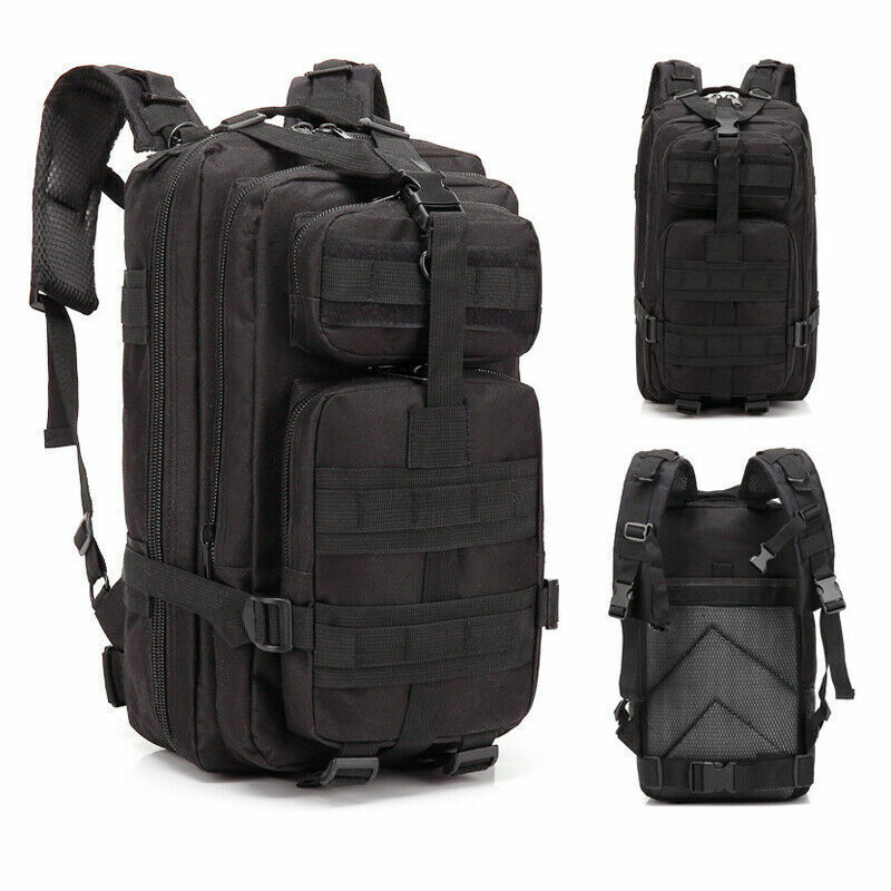 Military Tactical Army Backpack Rucksack Camping Hiking Trekking Outdoor Bag 30L