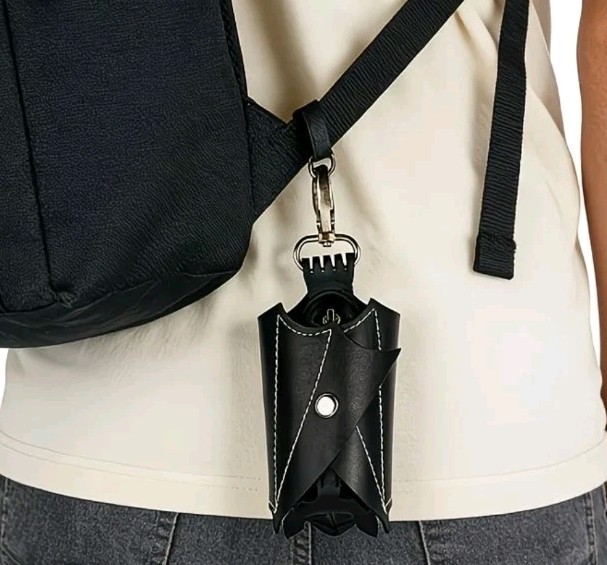 Gothic,midevil Black Faux Leather Bat Coin,keys,pouch, beltloop, Purse Backpack