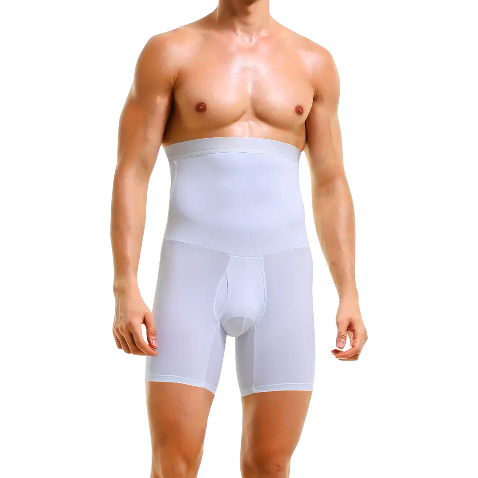 Mens Body Shaper Posture-Improving Tummy Control Compression Boxers Underwear