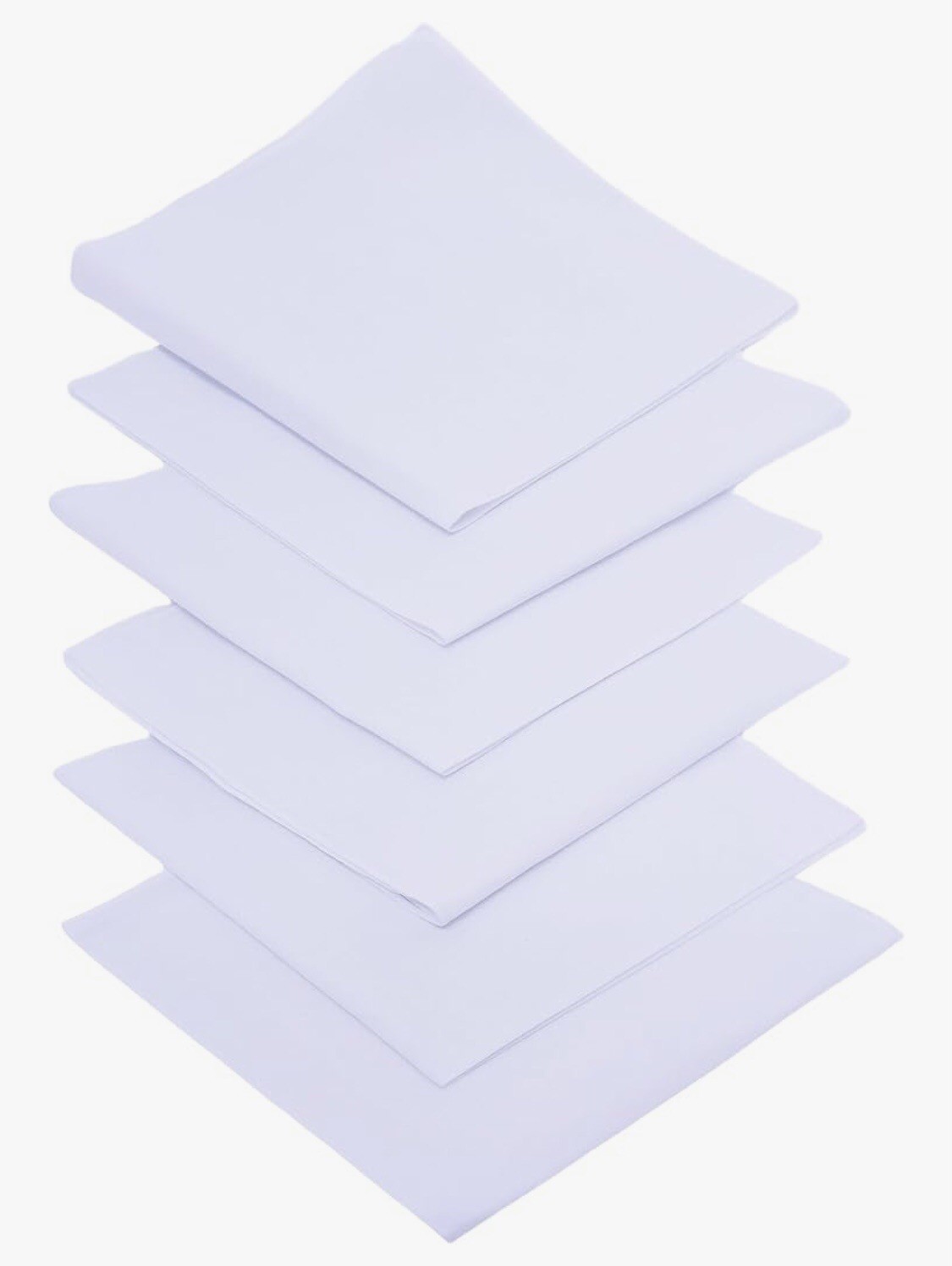 Large 100% Cotton Solid Color Blank Bandanas (22” x 22”) – White Dozen Packed…
