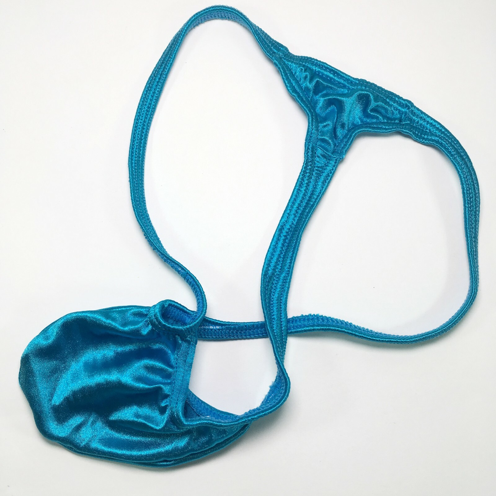 K403Y K403 Grape Smugglers String Thong Bulge Contoured Pouch Shiny Satin Knit