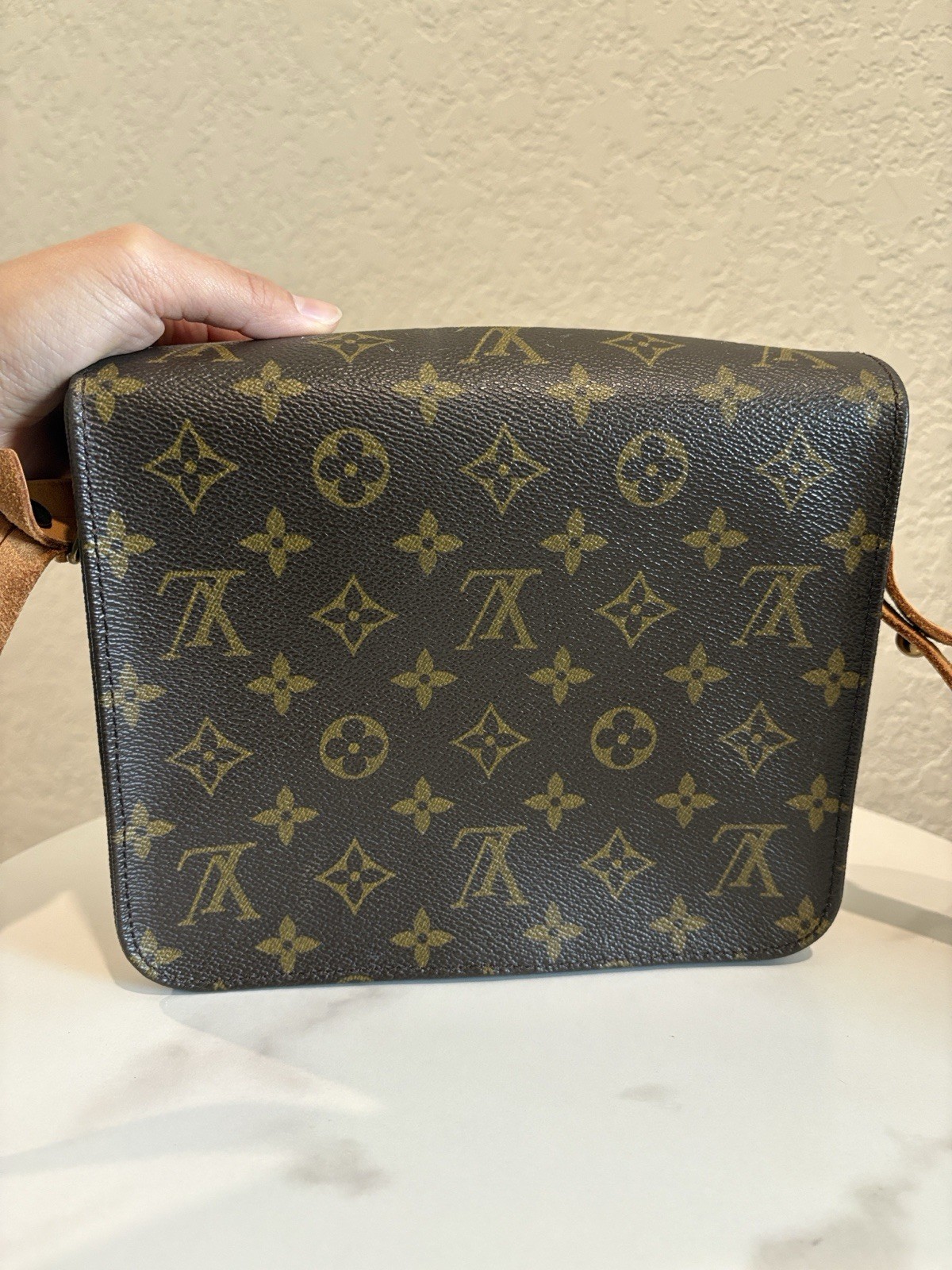 Louis Vuitton SL8965 Cartouchiere MM Brown Monogram Crossbody Bag