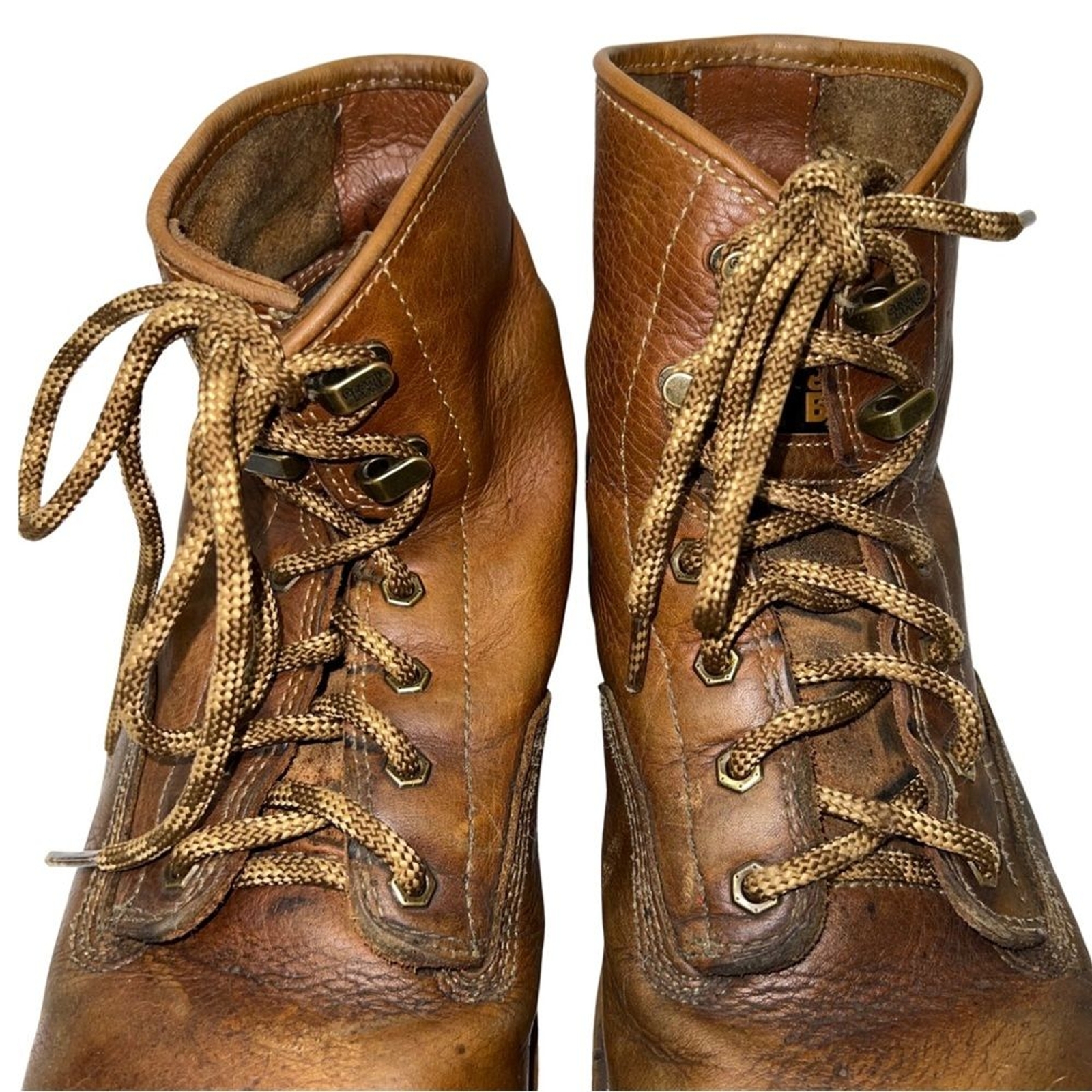 Georgia Boot Brown Custom Tuff-Toe Mock Wedge Work Boots 11.5W