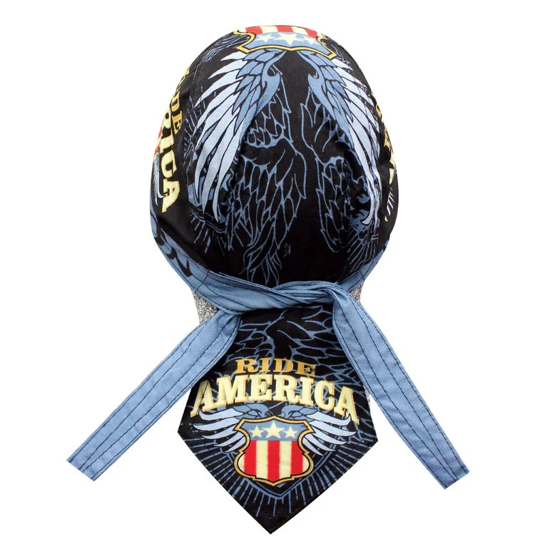 Danbanna Ride America Headwrap Doo Rag Skull Cap