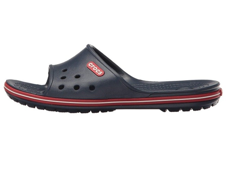 Crocs Men and Women’s Crocband II Slides Navy/Pepper Relaxed Fit