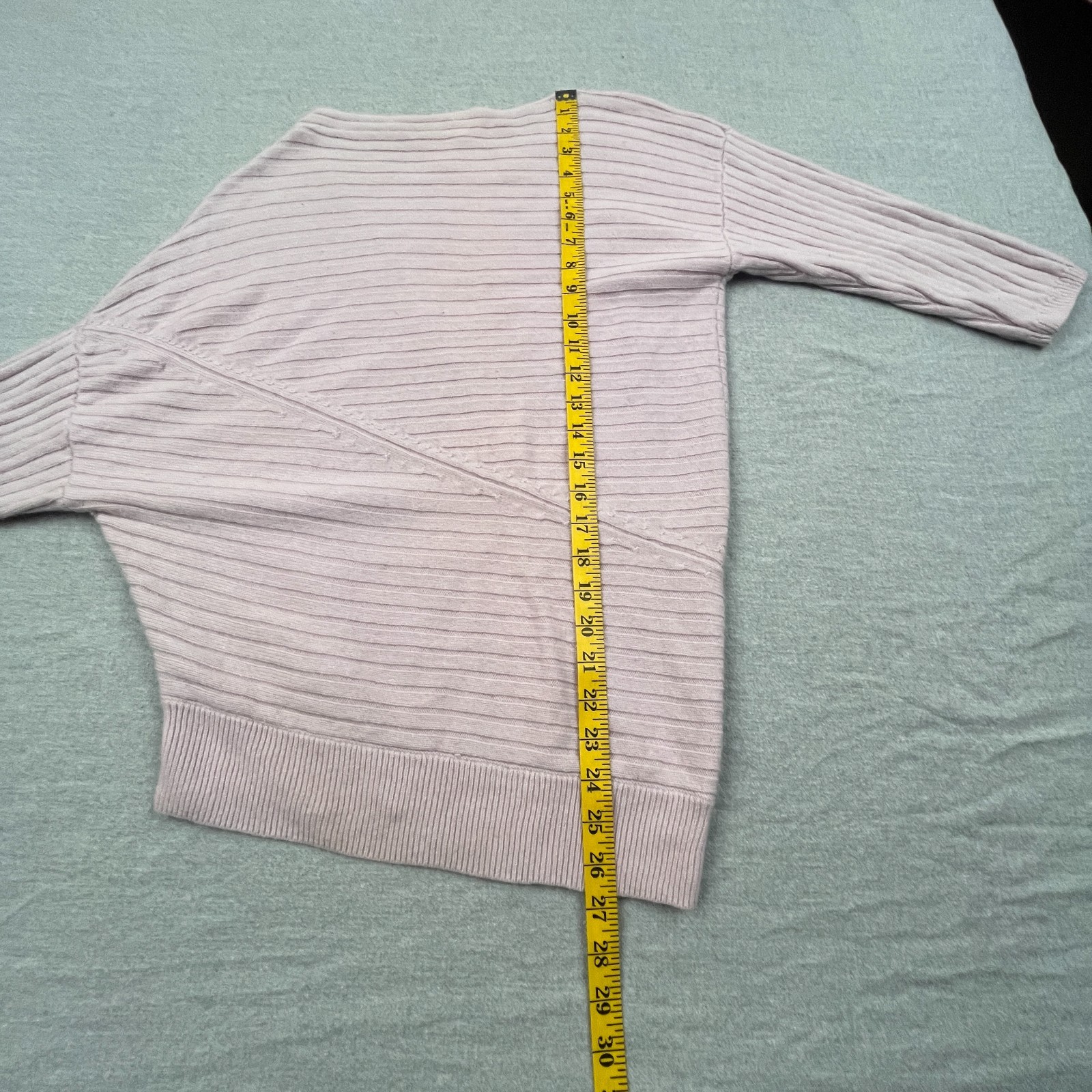 Lewit Cashmere Sweater Womens S Pink Asymmetrical Dolman Batwing Knit