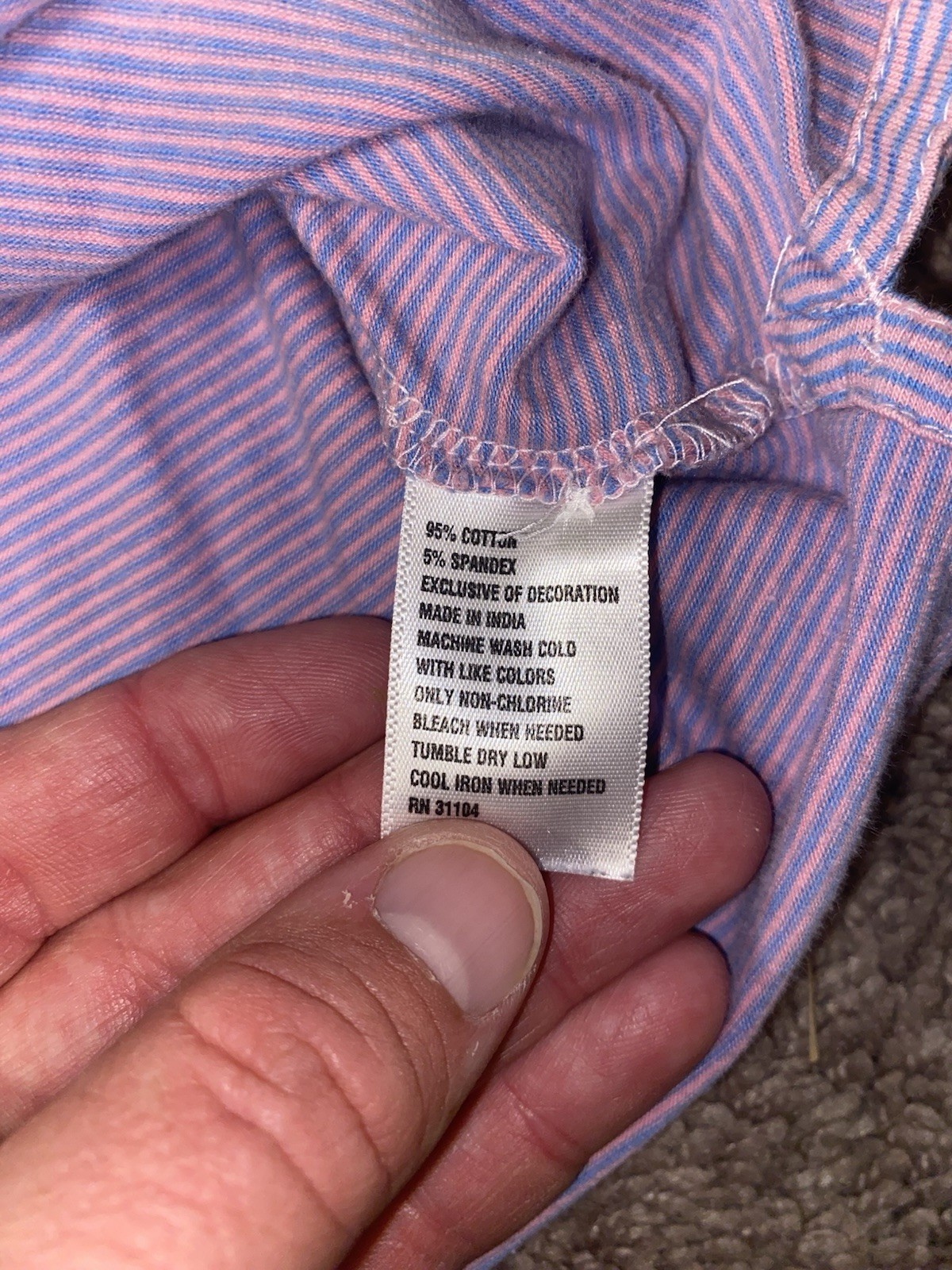 Crown Ivy Striped Beach Polo Size Medium Golf Tennis Summer Shirt Crown Logo