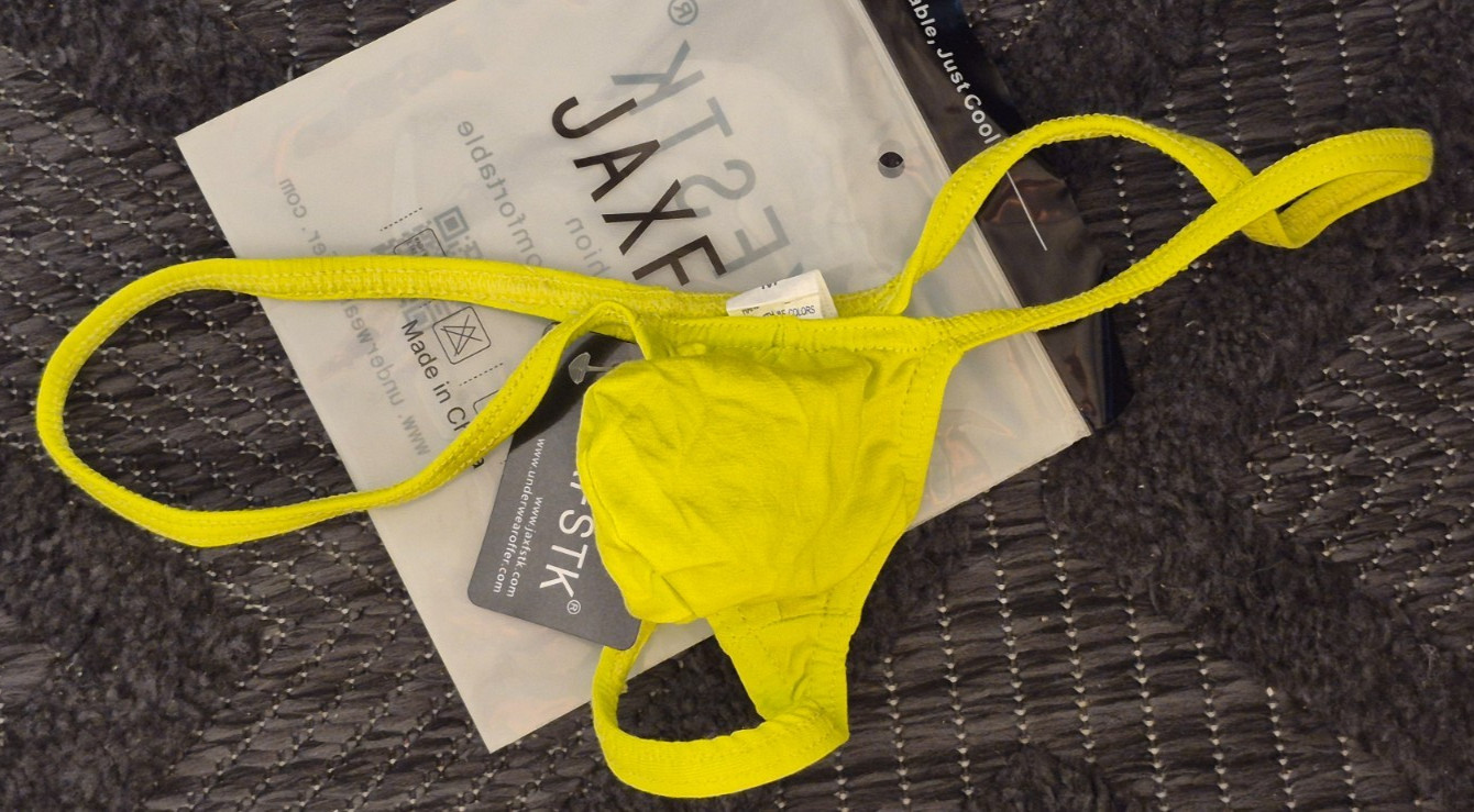 JAKFSTK COTTON MICRO THONG GRAPE SMUGGLERS-YELLOW (M 28-34)