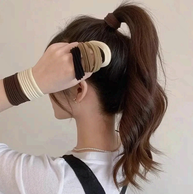 Hair Ties Soft Seamless Hair Bands Fr Thick Thin Hair Ponytail Holders
