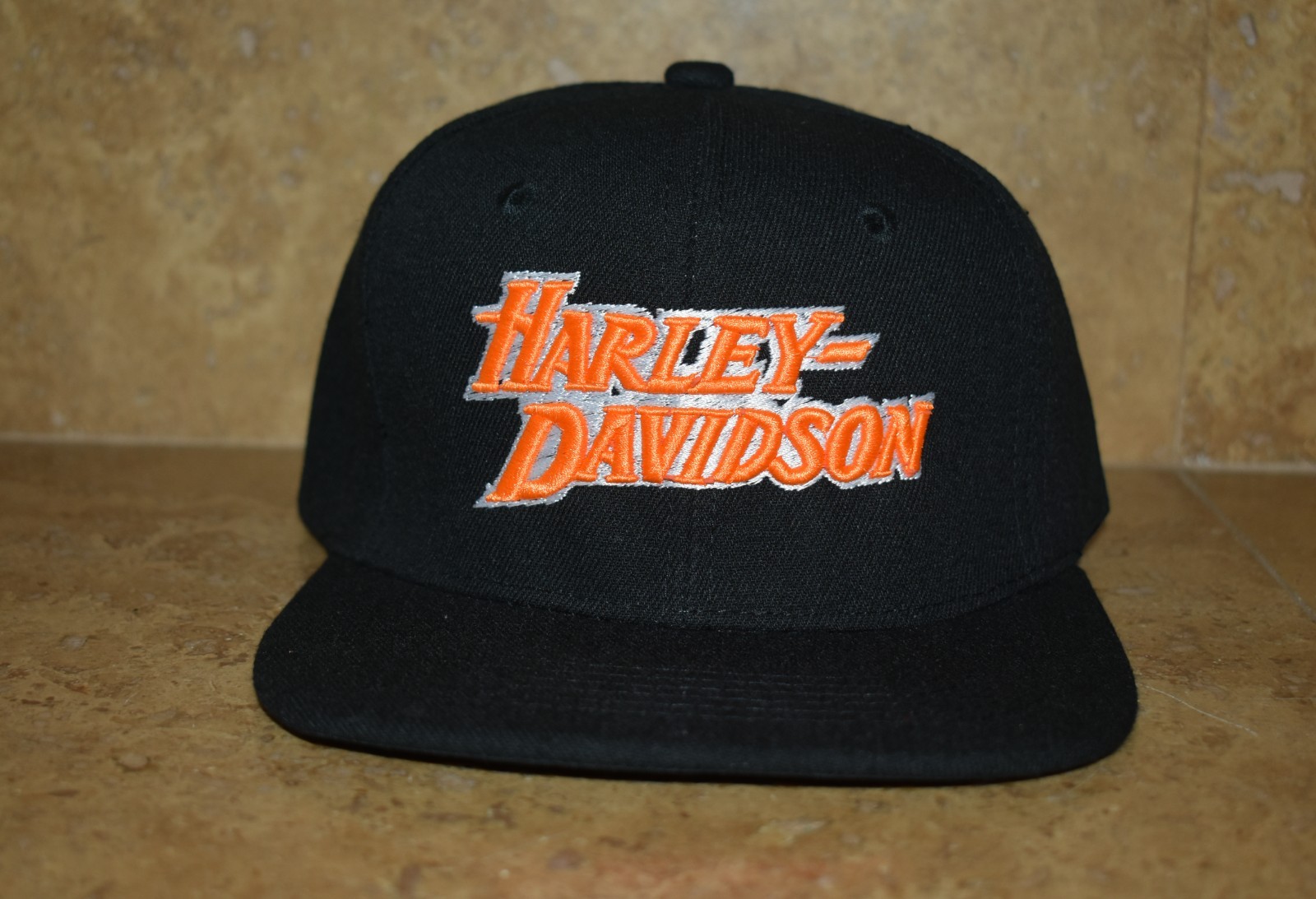 VINTAGE VTG 80-90’s Harley Davidson Classic 3D EMBROIDERED Logo Baseball Hat Cap