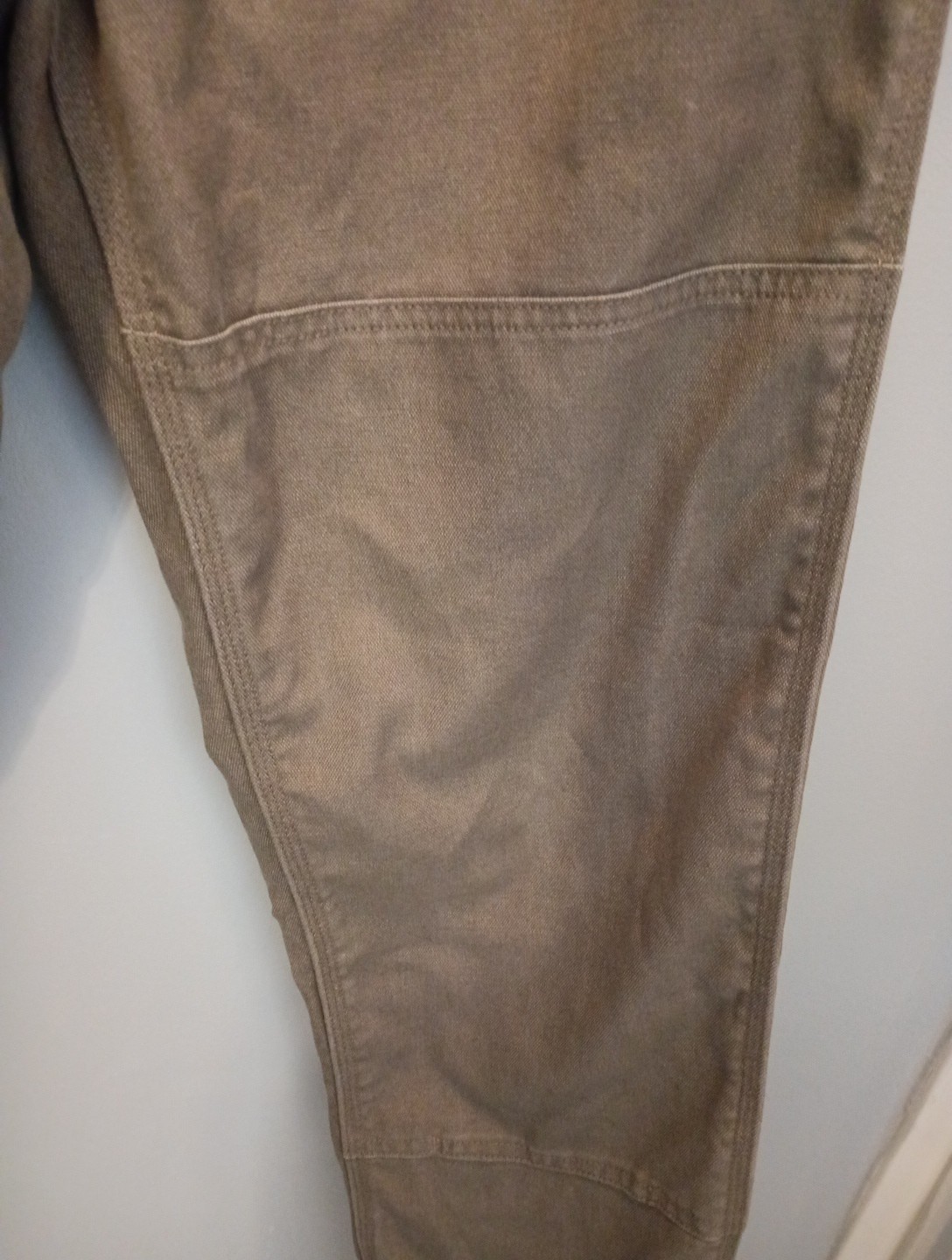 Patagonia All Seasons Hemp Canvas Double Knee Pants Women 6 Tan Hemp Blend
