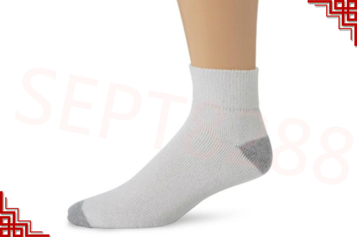 New 12 Pairs Ankle/Quarter Crew Mens Socks Cotton Low Cut 10-13 White LOT USA