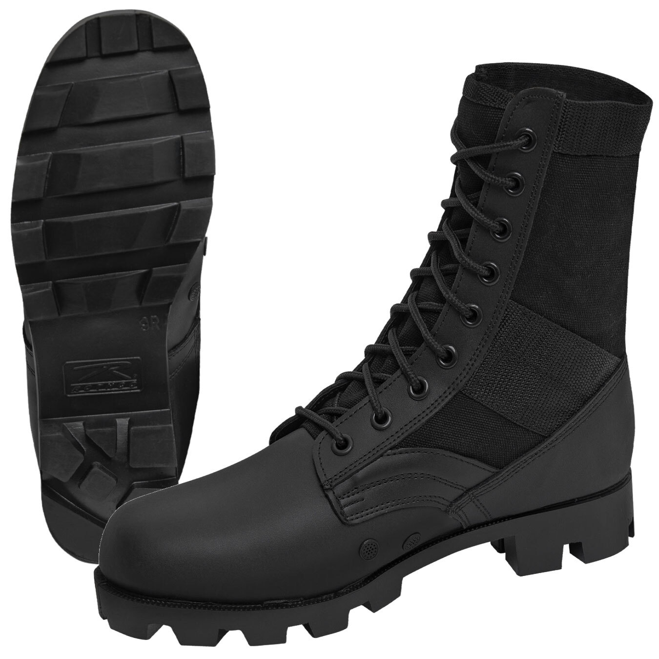 Rothco Black Steel Toe Jungle Boot – GI Style Footwear